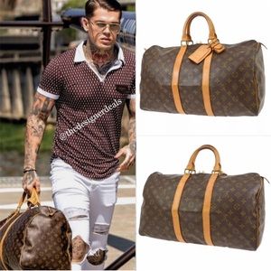 mens black louis vuitton duffle bag